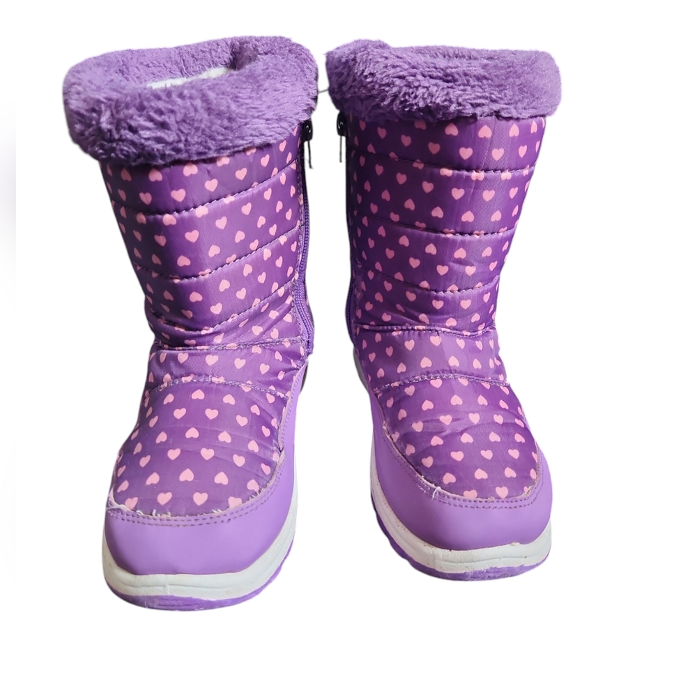 Heart Winter boots for girls size 1